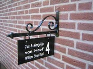 Uithangbord Antwerpen -2 kanten tekst