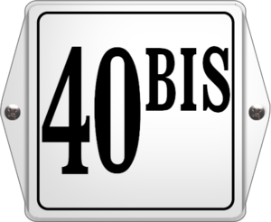 Geëmailleerd huisnummerbord oor model