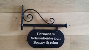 Uithangbord Hasselt- 2 kanten tekst