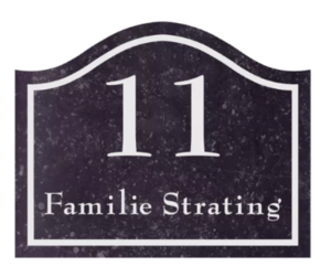 Natuurstenen naambordjes afm: 24 x 19 cm