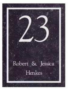 Hardsteen naambord budget