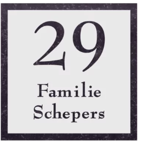 Natuursteen naamplaat afmeting 20 x 20 cm