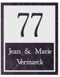 Natuursteen naamplaatjes afmeting 20 x 25 cm