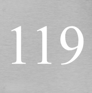 Aluminium huisnummerbord