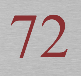 Aluminium huisnummerplaat