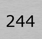 Aluminium huisnummerbordje