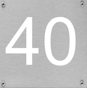 Huisnummerplaat groot