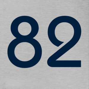 Aluminium huisnummerplaten vierkant