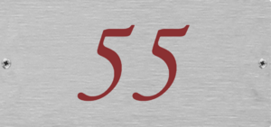 Aluminium huisnummerbord