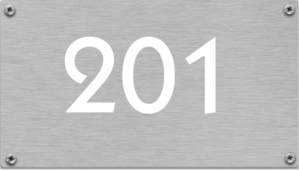 Nummerborden Aluminium