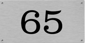 Huisnummerbordjes Aluminium