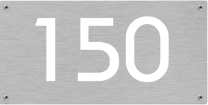 Huisnummerbordjes Aluminium