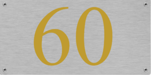 Huisnummerbordjes Aluminium