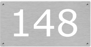 Huisnummerbordjes Aluminium