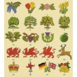 Cottage houten uithangbord vlak Engelse stijl. Afmeting 31 x 37 cm.