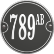 Ronde geëmailleerde huisnummerbord