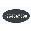 Emaille huisnummer ovaal