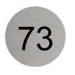 Ronde huisnummerborden aluminium